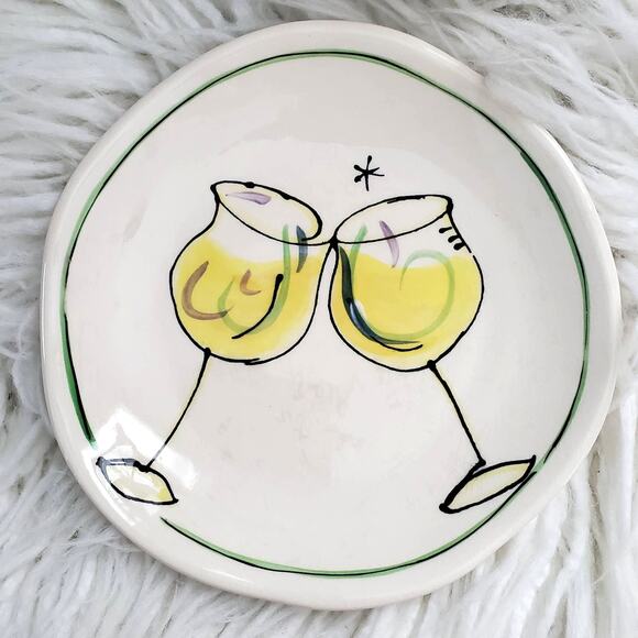 Julia Junkin Studio Vintage Snack Dessert Plates Set of 6 - Picture 4 of 8